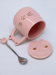 Кружка с крышкой и ложкой «Whiskers» - Фото 4