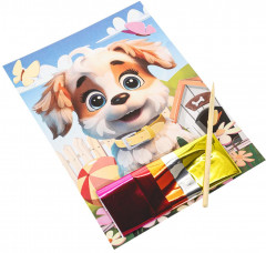 Аппликация из фольги «Щенок» - Фото 1