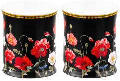 Набор кружек «Маки на чёрном» - Фото 2