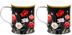 Набор кружек «Маки на чёрном» - Фото 3