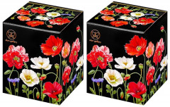 Набор банок для хранения с крышками «Маки на черном» - Фото 4