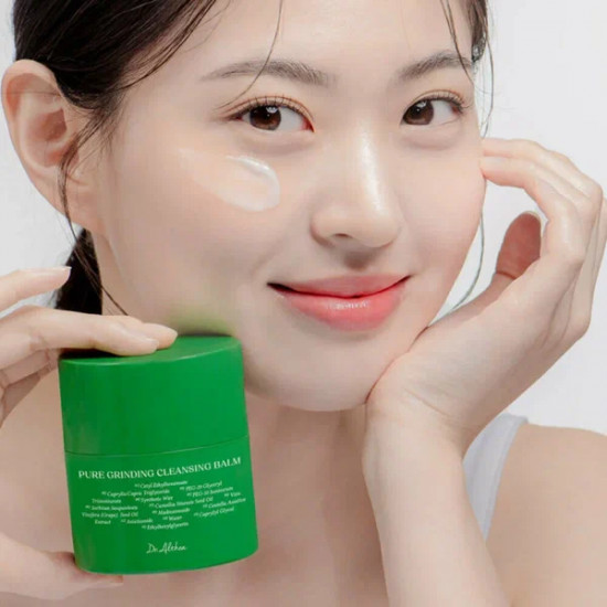 Гидрофильный бальзам-щербет на основе масла семян зеленого чая «Pure Grinding Cleansing Balm»