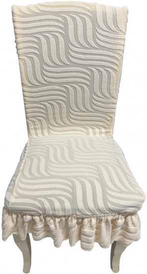 Набор чехлов для стульев с юбкой «Жаккардовая ткань»