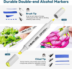 Набор спиртовых маркеров для скетчинга - Фото 1