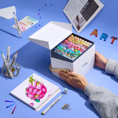 Набор спиртовых маркеров для скетчинга - Фото 3