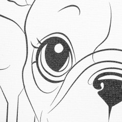 Холст для росписи «Французский бульдог» - Фото 3