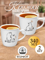 Набор кружек «Кот и Бабочка» - Фото 6
