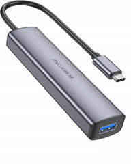 USB-адаптер для ноутбука HUB Type-C DH12 - Фото 1