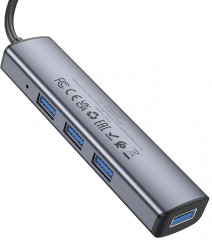 USB-адаптер для ноутбука HUB Type-C DH12 - Фото 3