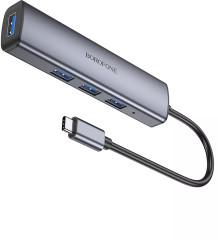 USB-адаптер для ноутбука HUB Type-C DH12 - Фото 5