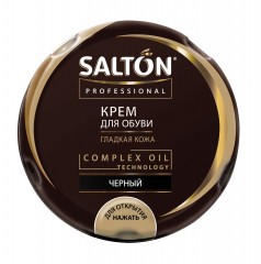 Крем в банке для обуви из гладкой кожи (черный, 70 мл) - Фото 1