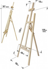 Мольберт разборный с выдвижной мачтой - Фото 7