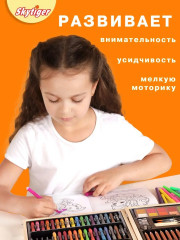 Набор для рисования в деревянном чемодане «Волшебный единорог» - Фото 6