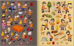 Пожарные-спасатели. 70 наклеек - Фото 5