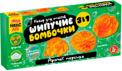 Набор для опытов 3 в 1 «Шипучие бомбочки. Аромат персика» - Фото 1