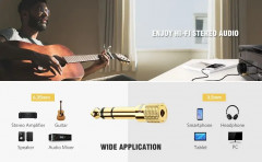 Переходник Audio(f) 3.5mm — Audio(m) - Фото 4