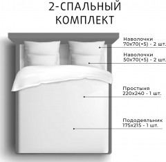 Комплект постельного белья «Мерлетто» - Фото 9