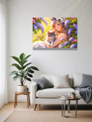 Пазл «Девушка с котёнком» - Фото 3