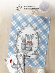 Набор вафельных полотенец «Kitchen provance» - Фото 4