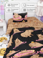 Комплект постельного белья «Capybara black» - Фото 4