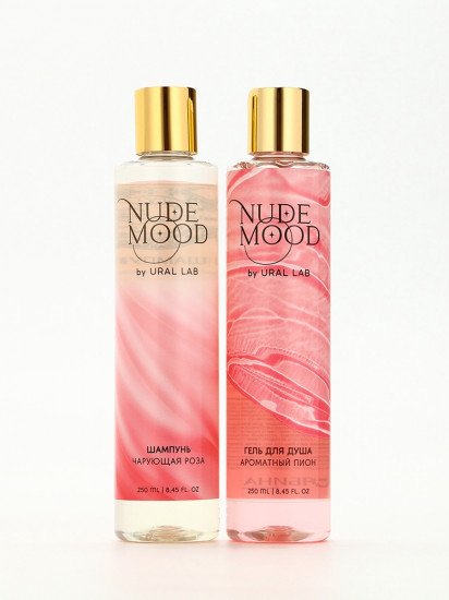 Набор подарочный для женщин с ароматом пиона и розы «Гель для душа и и шампунь для волос»