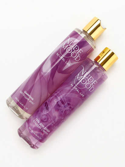 Набор подарочный для женщин с ароматом ириса и сирени «Гель для душа и и шампунь для волос»