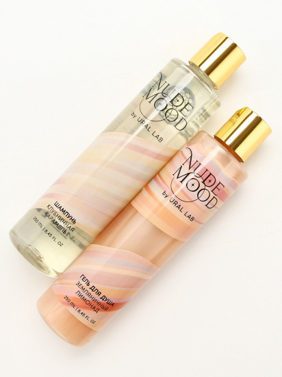 Набор подарочный для женщин с ароматом карамели и земляники «Гель для душа и и шампунь для волос»