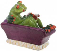 Фигурка декоративная «Лягушки на диване» - Фото 2