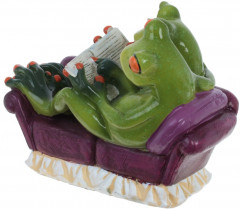 Фигурка декоративная «Лягушки на диване» - Фото 3