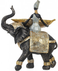 Фигурка декоративная «Африканка на слоне» - Фото 2