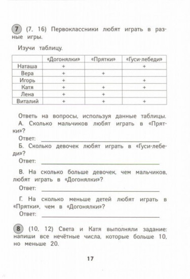 Математика. 1 класс. Рабочая тетрадь