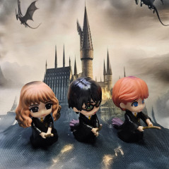 Набор фигурок «Гарри Поттер, Гермиона и Рон на метле» - Фото 4