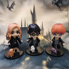 Набор фигурок «Гарри Поттер, Гермиона и Рон на на подставке» - Фото 2