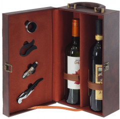 Шкатулка для бутылок с набором сомелье - Фото 3