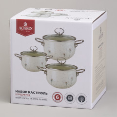 Набор кастрюль с крышками «Dandelion» - Фото 3