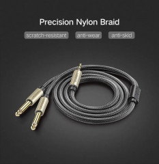 Кабель Audio(m) 3.5mm - 2*Audio(m) 6.3mm - Фото 3