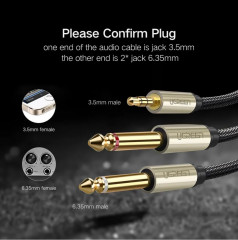 Кабель Audio(m) 3.5mm - 2*Audio(m) 6.3mm - Фото 8