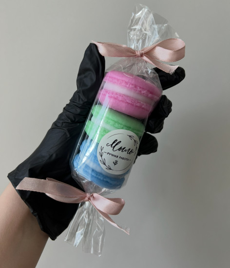 Мыло сувенирное ручной работы «Макаруны»