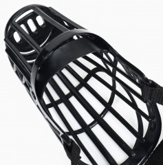 Намордник пластиковый, размер 4, ДН 7,5 см, ОМ 25 см, ошейник 40-55х1,5 см - Фото 5