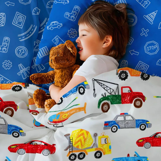 Комплект детского постельного белья «Машинки»