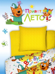 Комплект детского постельного белья «Три кота» - Фото 2