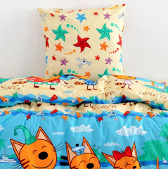 Комплект детского постельного белья «Три кота на пляже» - Фото 3