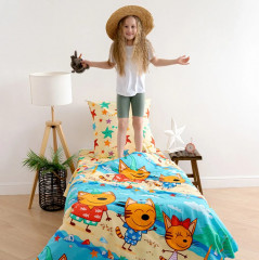 Комплект детского постельного белья «Три кота на пляже» - Фото 10