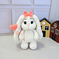 Мгкая игрушка «Зайка с сердцем» - Фото 1