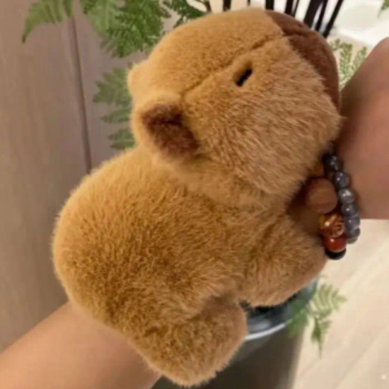 Плюшевый браслет «Капибара»