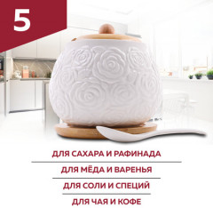 Сахарница на подставке с ложкой - Фото 5