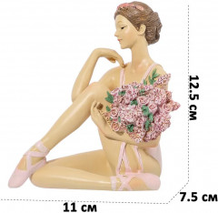 Статуэтка «Балерина с цветами в розовом» - Фото 1