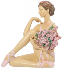 Статуэтка «Балерина с цветами в розовом» - Фото 3