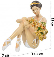 Статуэтка «Балерина с цветами в белом» - Фото 1