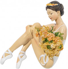 Статуэтка «Балерина с цветами в белом» - Фото 3